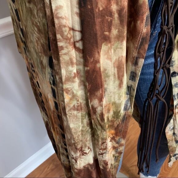 NWT Coin 1804 Tie Dye Waterfall Kimono -- L - Picture 8 of 12